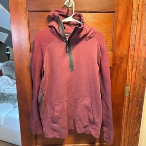 Nike Burgundy Zip-Up Hoodie
